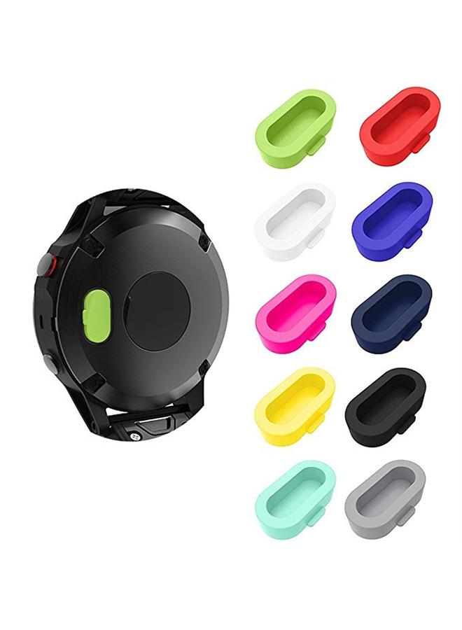 erorex Smart Watch Charging Port Silica Gel Anti-Dust Stopper Dustproof Plug For Fenix 5 / 5S / 5X(Red) - Image 4