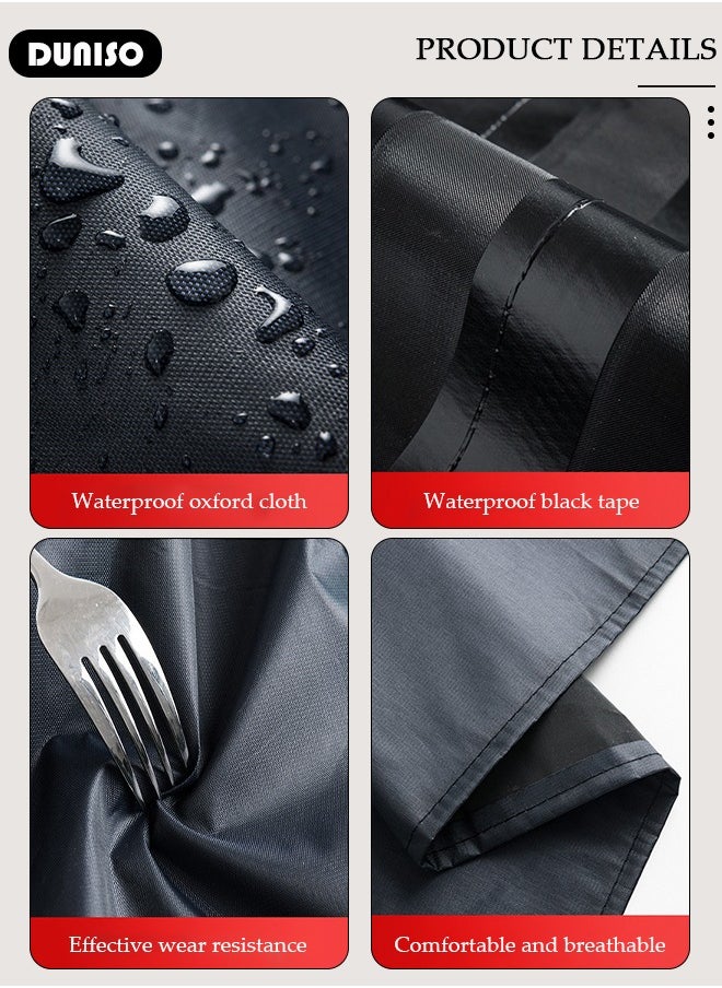 DUNISO Rain Coats for Adults, One-piece Raincoat Reflective Poncho Bright Reflective, Night Protection, Long Waterproof Rain Ponchos for Day And Night Work And Wearable  - Image 5