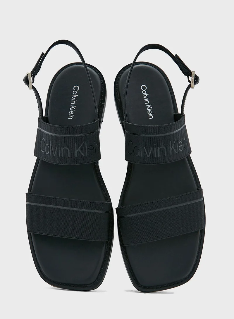 Calvin Klein Jeans Multi Strap Flat Sandals
