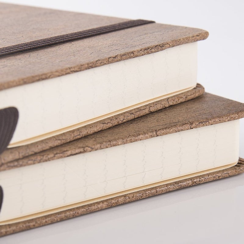 Lemome Ruled Notebook/Journal - Eco-Friendly Natural Cork Hardcover Writing Notebook with Pen Loop & Premium Thick Paper - A5 (5x8) Bound Classic Notebook - Image 2