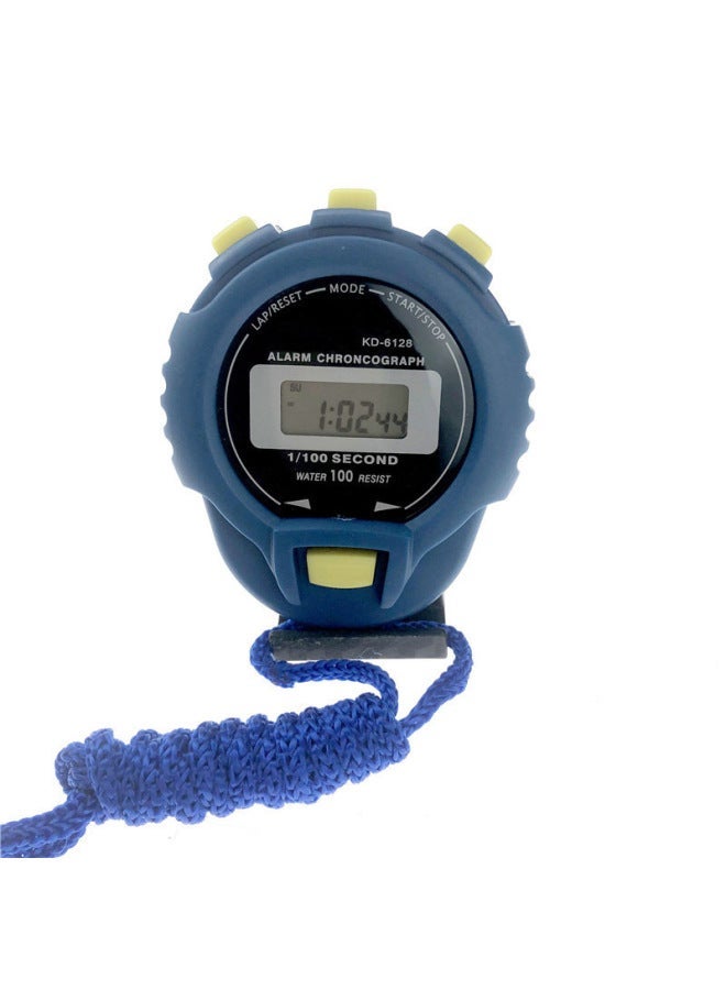 Generic KD6128 Stopwatch Single-Channel Sports Competition Training Special Student Teacher Chronograph Stopwatch-Display Accuracy:KD-6128 Electronic Blue - Image 5