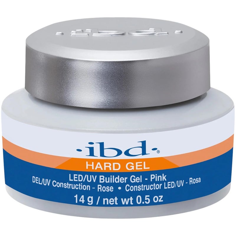IBD Hard Gel â€“ LED/UV Builder Gel Pink, .5 oz, Made in the USA - Image 1
