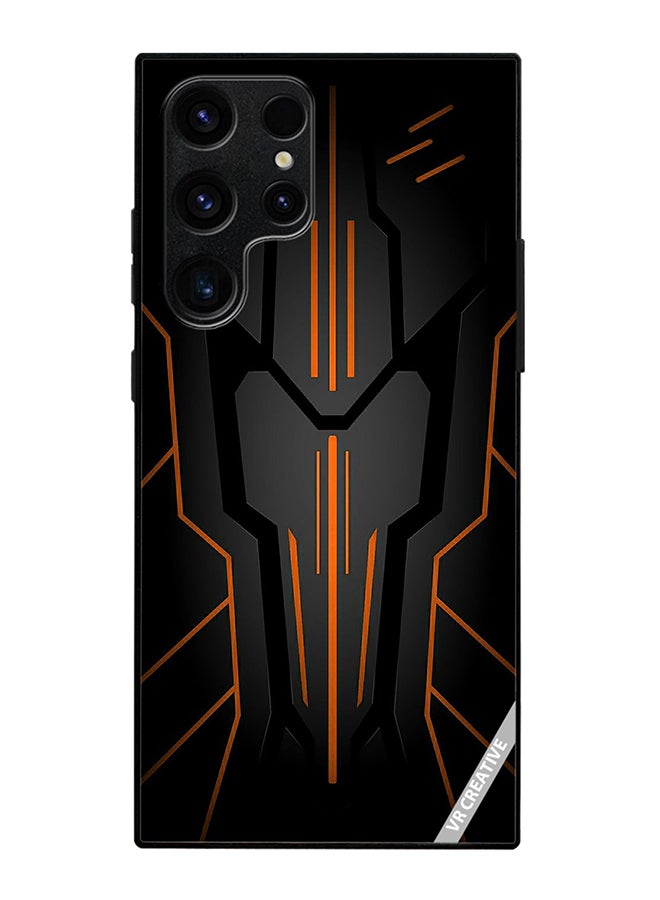 Protective Case Cover For Samsung Galaxy S25 Ultra Black Sark Design Multicolour