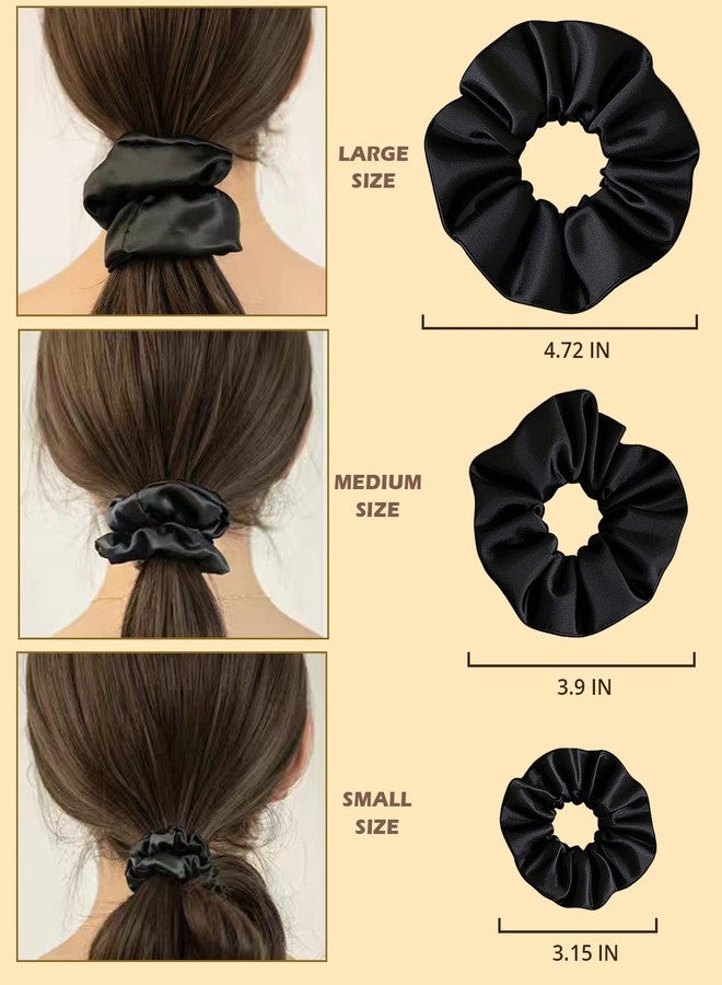 ABOLINE Hair Accessories Kit with 18 Stain Scrunchies for Women(S/M/L), 20 No Damage Seamless Hair ties, 100 Bobby Pins, Travel Organizer Box & Gift Pouch(6 Neutral Colors) - Image 3