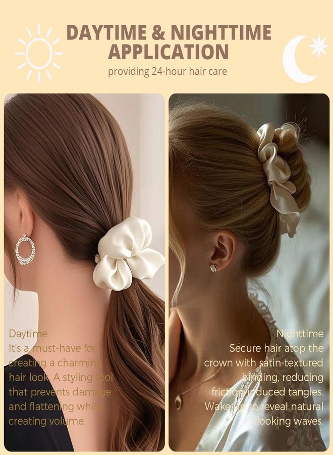 ABOLINE Hair Accessories Kit with 18 Stain Scrunchies for Women(S/M/L), 20 No Damage Seamless Hair ties, 100 Bobby Pins, Travel Organizer Box & Gift Pouch(6 Neutral Colors) - Image 4