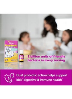Ddrops Ddrops Kids Probiotic Liquid Drops, Dual Probiotic Support, Helps Support Kids' Immune and Digestive Health, 30 Servings  - Image 3
