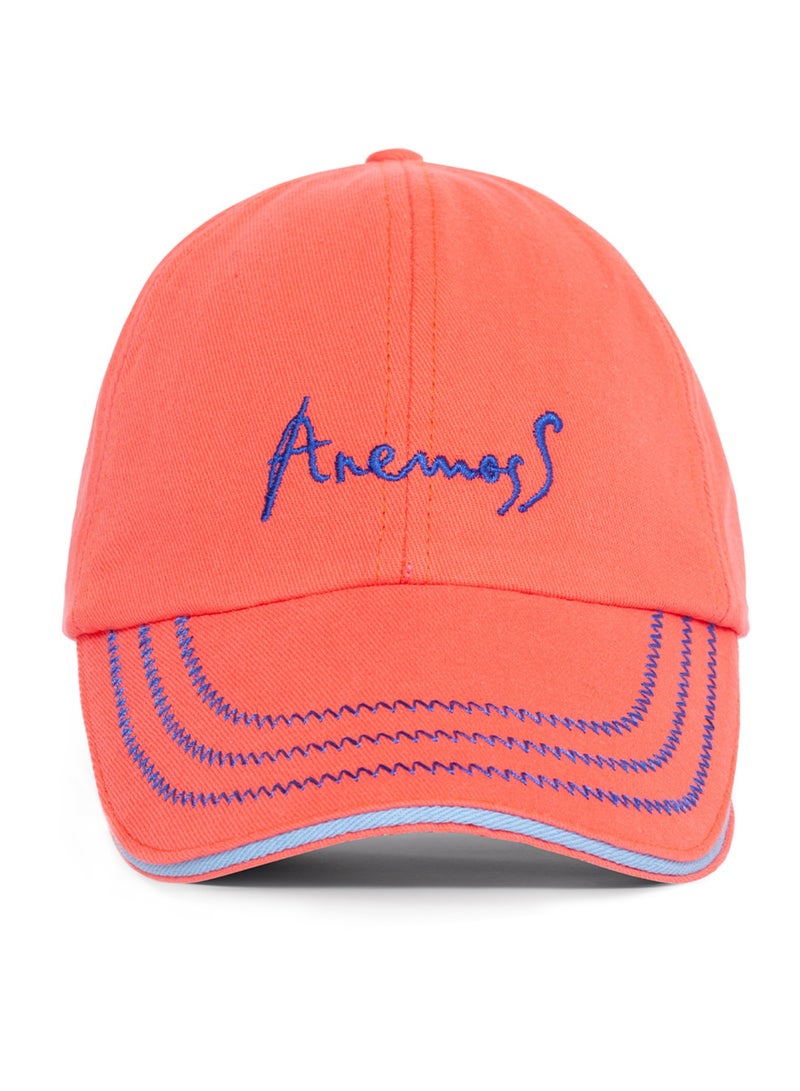 Anemoss Casual Curve Peak Cap, Embroidered Coral Anchor Baseball Cap, 100% Cotton, Breathable Material, Hat for Men & Women, Adjustable Metal Buckle Strap - Image 2