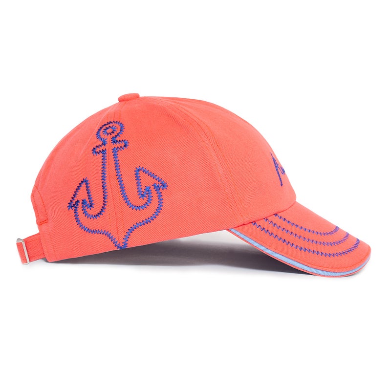 Anemoss Casual Curve Peak Cap, Embroidered Coral Anchor Baseball Cap, 100% Cotton, Breathable Material, Hat for Men & Women, Adjustable Metal Buckle Strap - Image 2