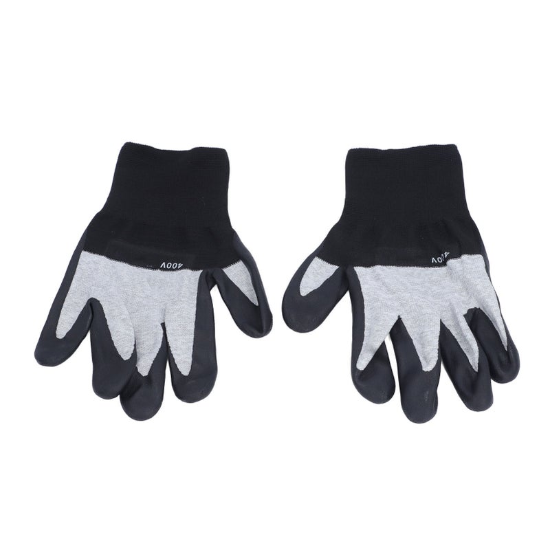 1 Pair Electrical Insulated Gloves Nylon Rubber Ultra Thin Non Slip 400V Insulation Gloves for Installation Repair Tasks - Image 4
