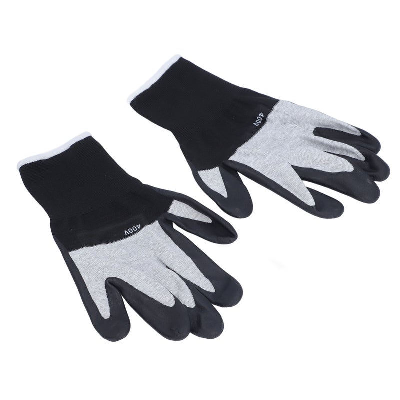 1 Pair Electrical Insulated Gloves Nylon Rubber Ultra Thin Non Slip 400V Insulation Gloves for Installation Repair Tasks - Image 3