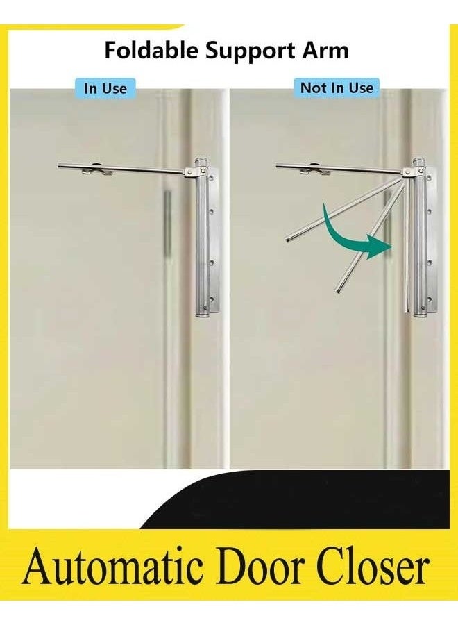 Automatic Door Closer, Heavy Duty and Safety Auto Door Closer for Storm Door, Door Closer with Adjustable Closing Speed, Smooth and Quiet Door Closer for Home or Commercial Use - Image 5