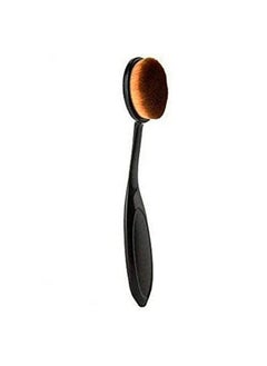_Oval Makeup Brush Set Professional Oval Toothbrush Foundation Contour Concealer Eyeliner Blending Cosmetic Brushes Tool (Black 1 Pc)