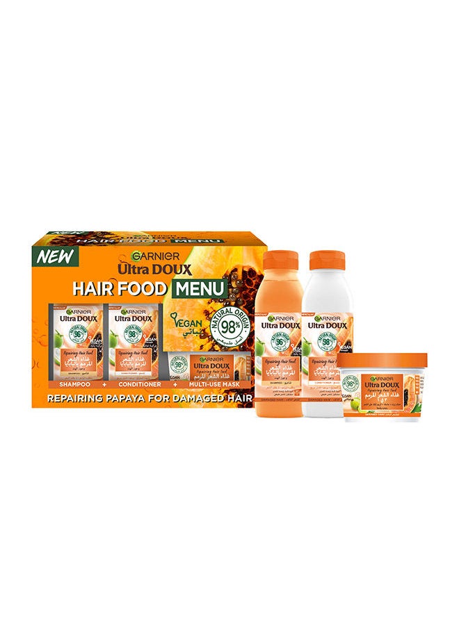 Garnier غذاء الشعر بالبابايا لإصلاح الشعر من ألترا دو، 3 خطوات روتينية  - Image 1