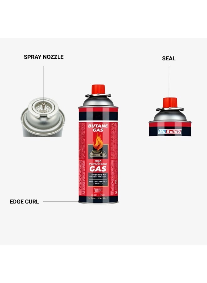 عبوة من ٢٨ خرطوشة غاز البوتان، ٢٢٧ جم/٣٩٥ مل - وقود طويل الأمد للتخييم والطهي - Image 4