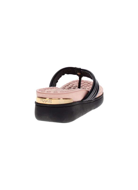 مودار Modare Ladies Wedge Sandals Black | Made In Brazil