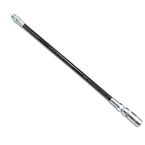 FIXSMITH-Grease-Gun-Hose,4500 PSI,12 Inch Flexible Whip Hose Extension with Coupler for Hand Operated Grease gun,1 PACK. - Image 1