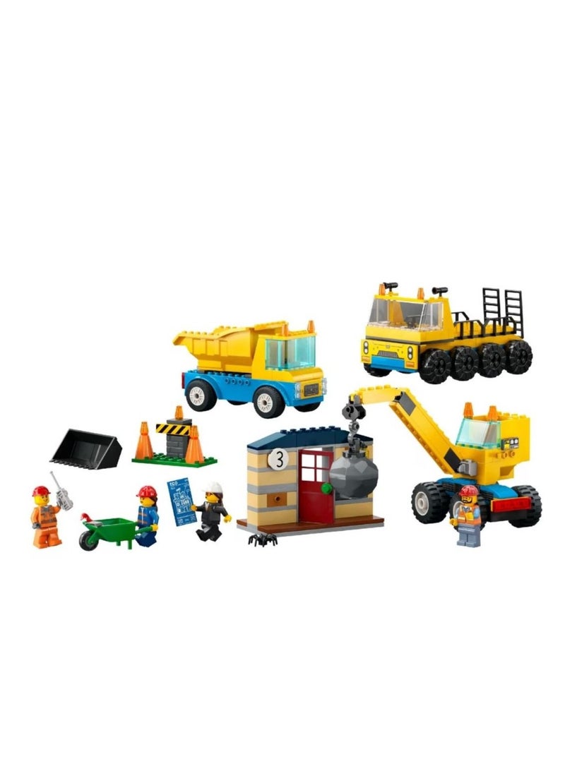 LEGO LEGO City Construction Trucks & Wrecking Ball 60391 Building Set  - Image 2