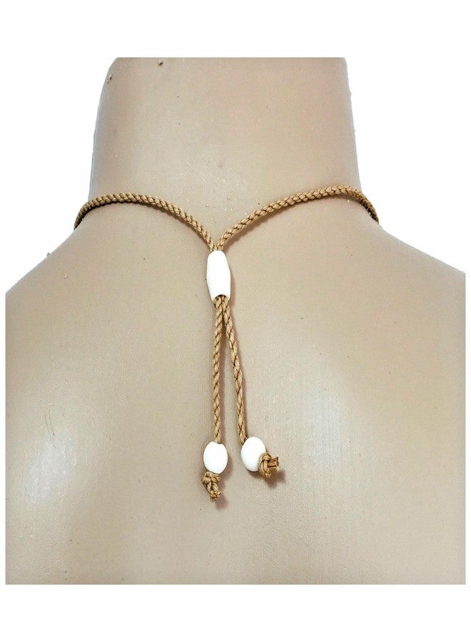 Zero Gravity Hawaii Hawaiian Jewelry Hand Carved Bone Plumeria Flower Pendant Choker Necklace - Image 5