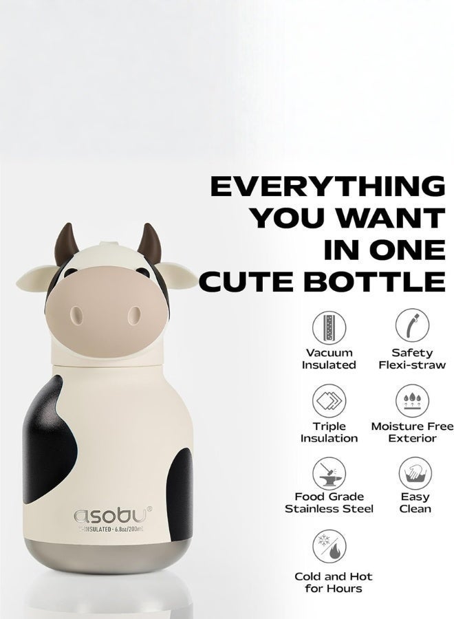 asobu Cow Mini Bestie Bottle 200ml - Image 3