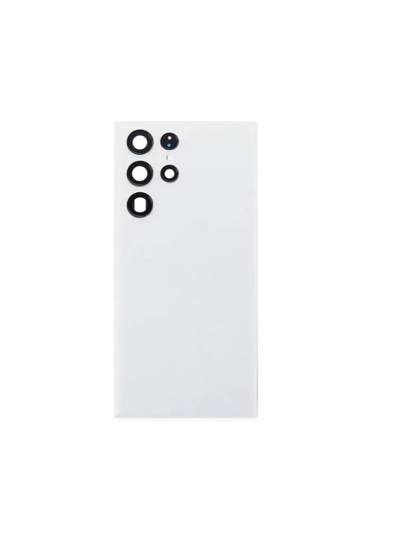 Replacement Back Glass for SAMSUNG Galaxy S22 Ultra White 