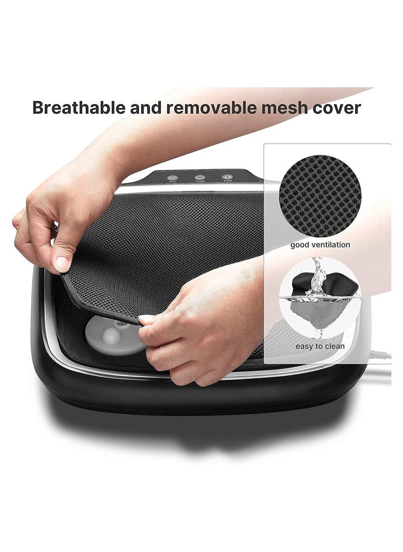 RENPHO Shiatsu Heated Electric Foot Massager With Heat, Deep Kneading And Back Massager With Washable Mesh, Fit Size Feet Upto 14  - Image 5