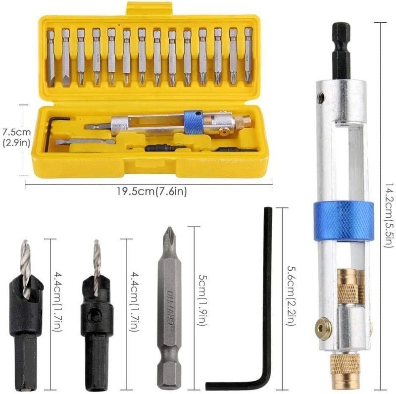 KANAbee Halftime Drill Driver Multi Screwdriver Tool 20PCSSet Newest High Speed Phillips Slot Countersink Screwdriver Head Repair Tool Kits 18 - Image 2