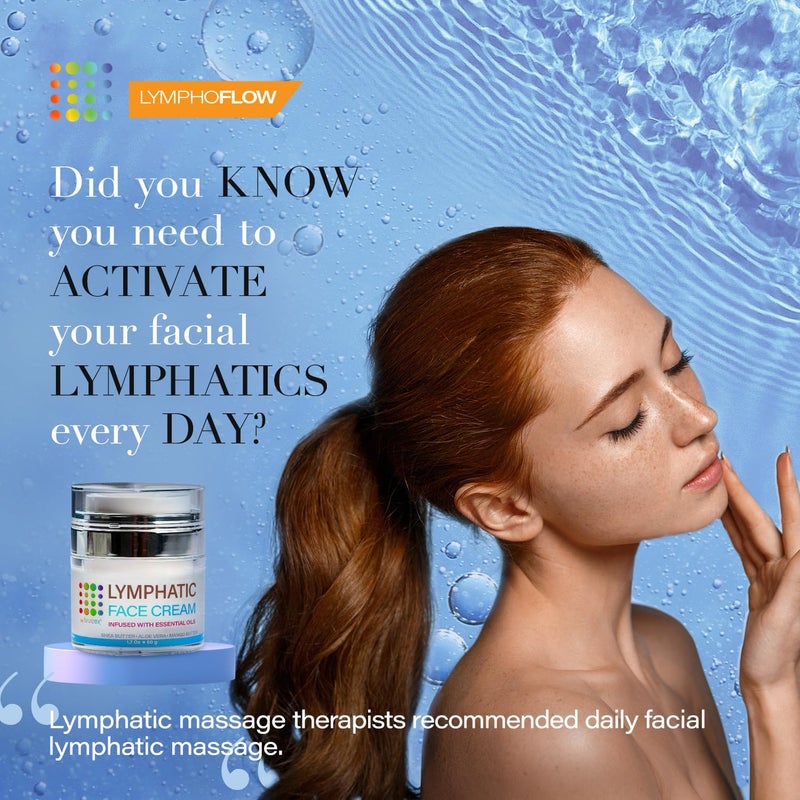 Bruizex Lymphatic Drainage Face Cream, Anti-Aging, Moisturizing & Rejuventating Night Cream, Daily Facial Lymphatic Drainage for Face & Neck, Natural Essentials Oil Infused Face Lotion, 1.7 Fl Oz - Image 2