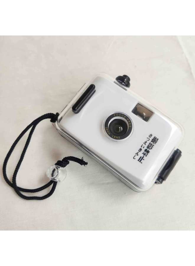 Generic Waterproof Shell Single And Double Buckle Small Black View Frame Fool Mini Retro Film Camera Birthday Creative Ins Gift-Color:Blue Single Lock  - Image 4