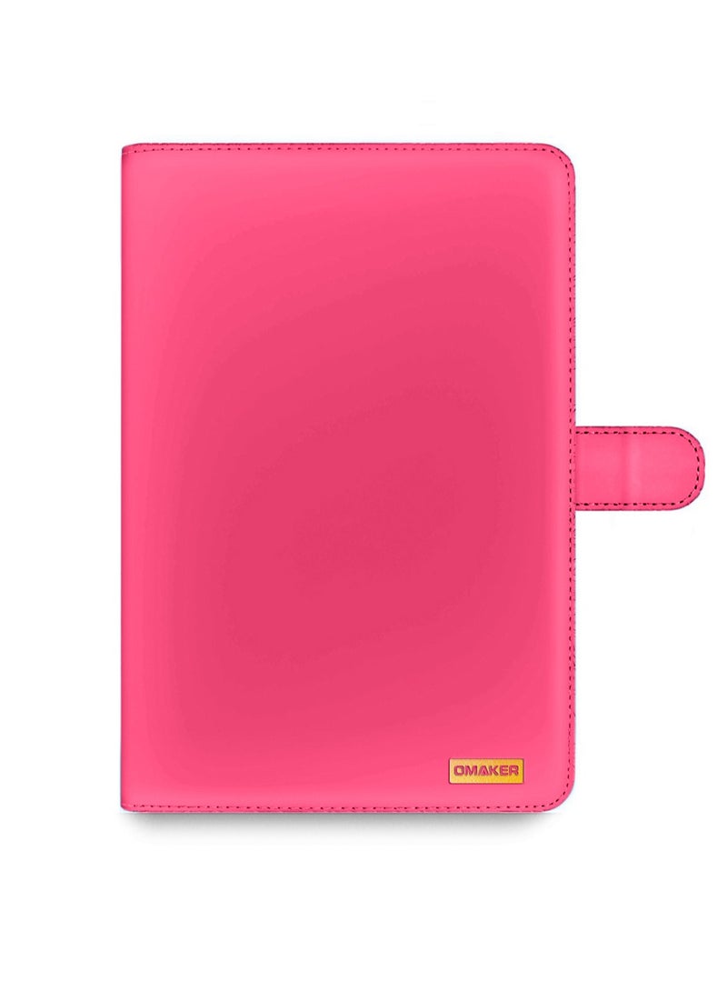 OMAKER Honor Pad V9 11.5 4G 2024 (11.5 inches) PU Leather Magnetic Closure Flip Case Cover - Pink - Image 3