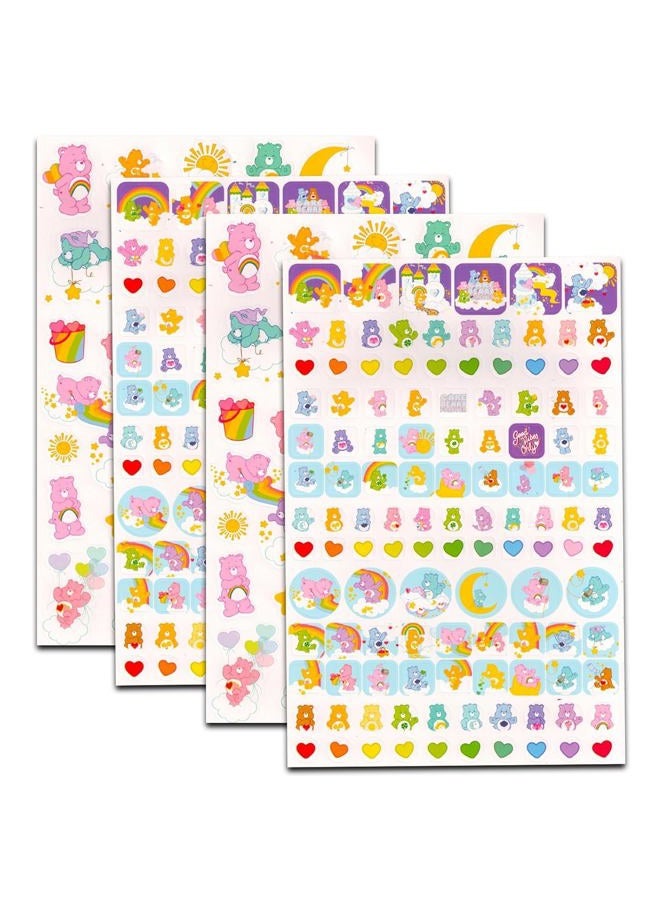Care Bears مجموعة ملصقات تدريب الحمام - أكثر من 295 ملصق مكافأة من الدببة العناية للأطفال الصغار بالإضافة إلى وشم ومعلق باب | هدايا حفلات ملصقات الدببة العناية - Image 2