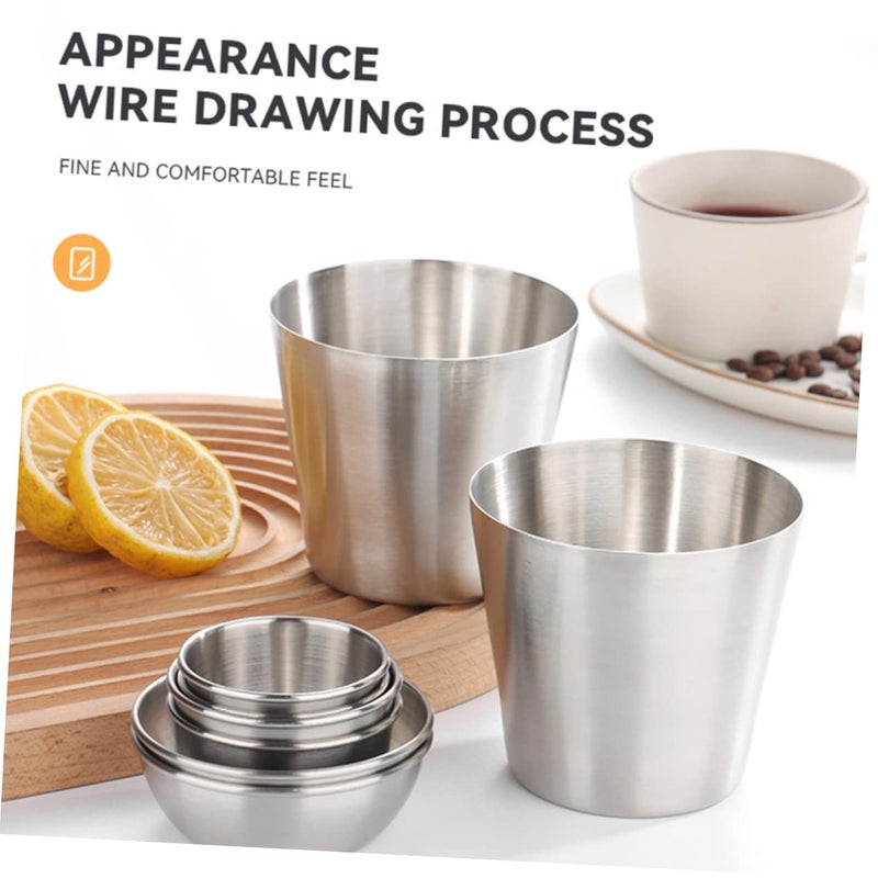 4Pcs Stainless Steel Dipping Bowls For Sauces Condiments Kitchen And Restaurant Use - Image 5