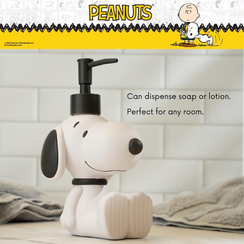 Franco Collectibles Peanuts Snoopy Soap/Lotion/Hand Sanitizer Resin Pump Dispenser, 10.01 Ounces, (Officially Licensed Product) by Franco - Image 3