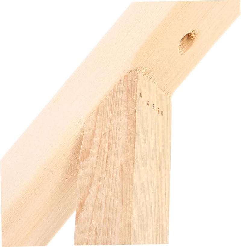 Tehaux Solid Wood Triangle Shelf Bracket Wall Mounted Corner Support For Floating Shelves - Image 4