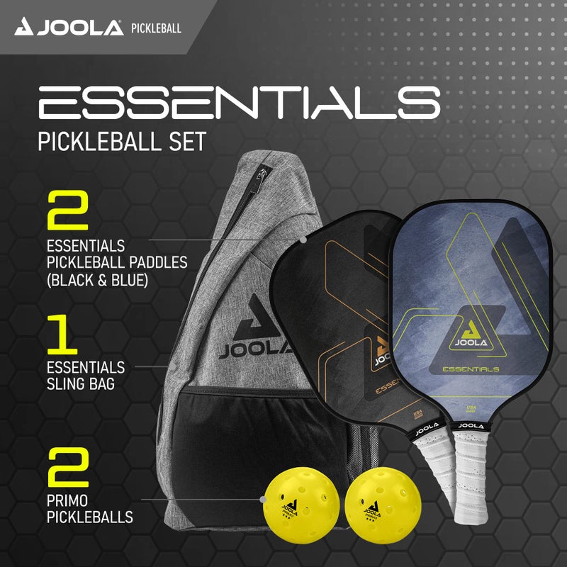 JOOLA Pickleball Paddles & Sets â€“ Agassi Shape or Essentials â€“ Fiberglass or Carbon Fiber Surface â€“ UPA-A & USAP Approved â€“ Single Paddle or Pickleball Set with Balls & Bag â€“ Enhanced Spin & Control - Image 2