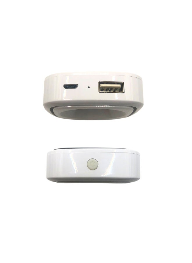 LED Multifunctional Sterilizer with Solar & USB Rechargeable Power | UVC LED Sterilization light Kills bacteria and viruses in Toilet & Other Places | Portable Compact Multi-Function Disinfection Case for Purifying Different Items & Areas | 600mAh Battery - Image 4