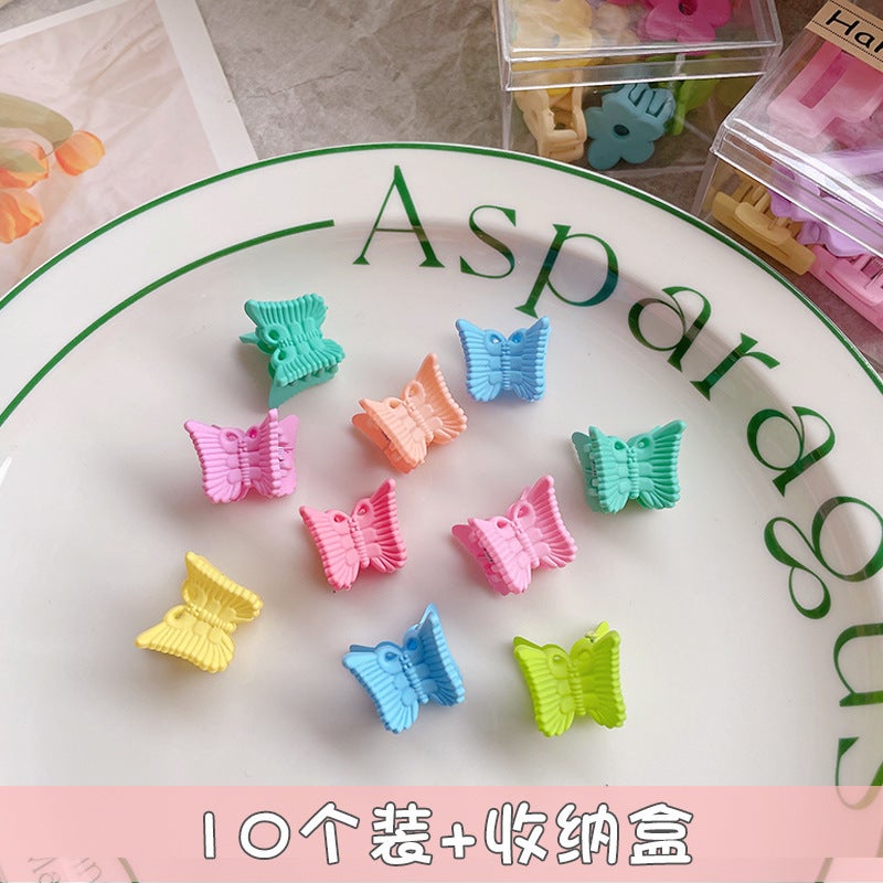 Generic Mini Scrub Hair Claw Clips for Fringe J1039H Butterfly (10 Boxes)