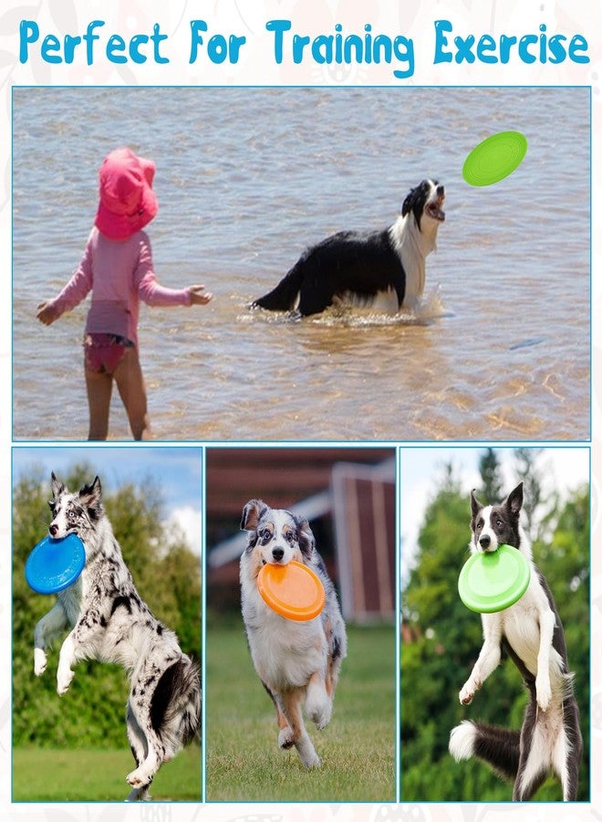 xozeooeu 18 Pack Dog Flying Discs, Soft TPR Rubber Flyer Toys for Small Medium & Large Dogs - Interactive, Float in Water, Safe on Teeth, for Outdoor Fetch & Training (6 Colors) - Image 4