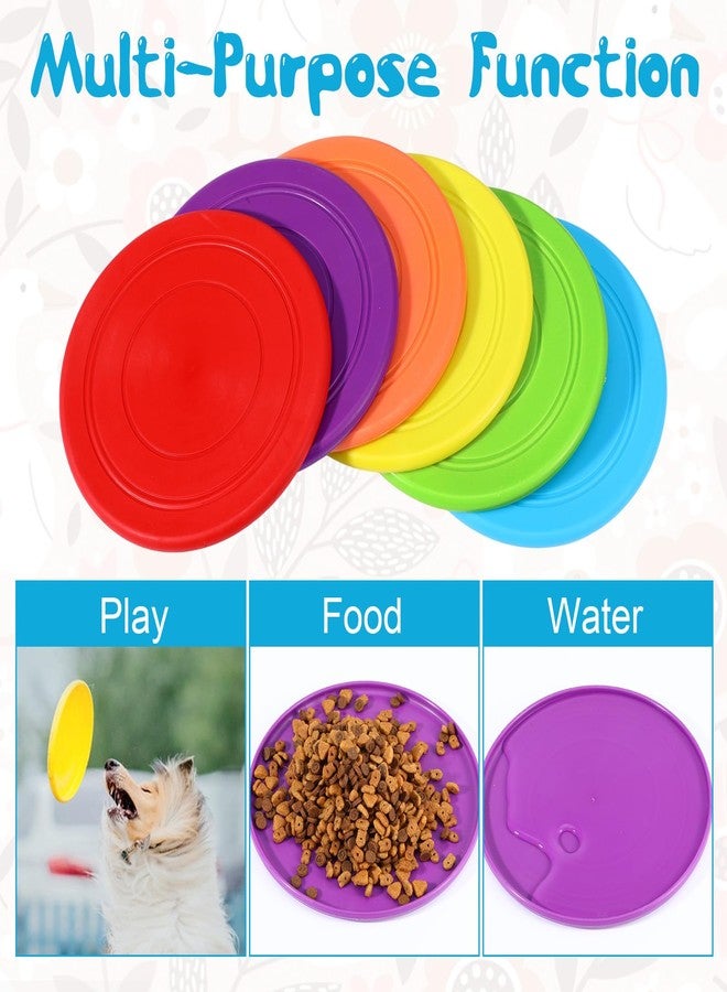 xozeooeu 18 Pack Dog Flying Discs, Soft TPR Rubber Flyer Toys for Small Medium & Large Dogs - Interactive, Float in Water, Safe on Teeth, for Outdoor Fetch & Training (6 Colors) - Image 5
