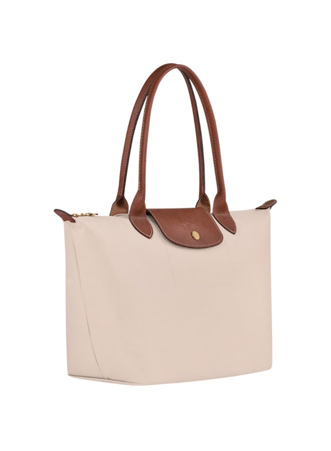 Longchamp Le Pliage Medium Beige Classic Tote Shoulder Handbag - Image 2