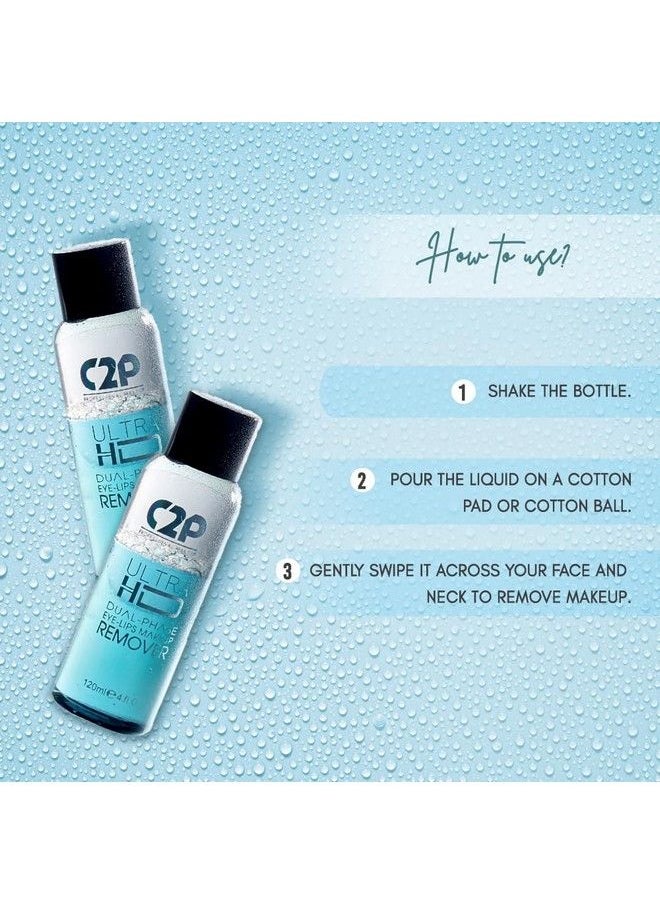 C2P PROFESSIONAL MAKEUP - C2P Professional Make Up Ultra Hd Dual Phase Eye & Lip Makeup Remover 120 Ml - Image 1