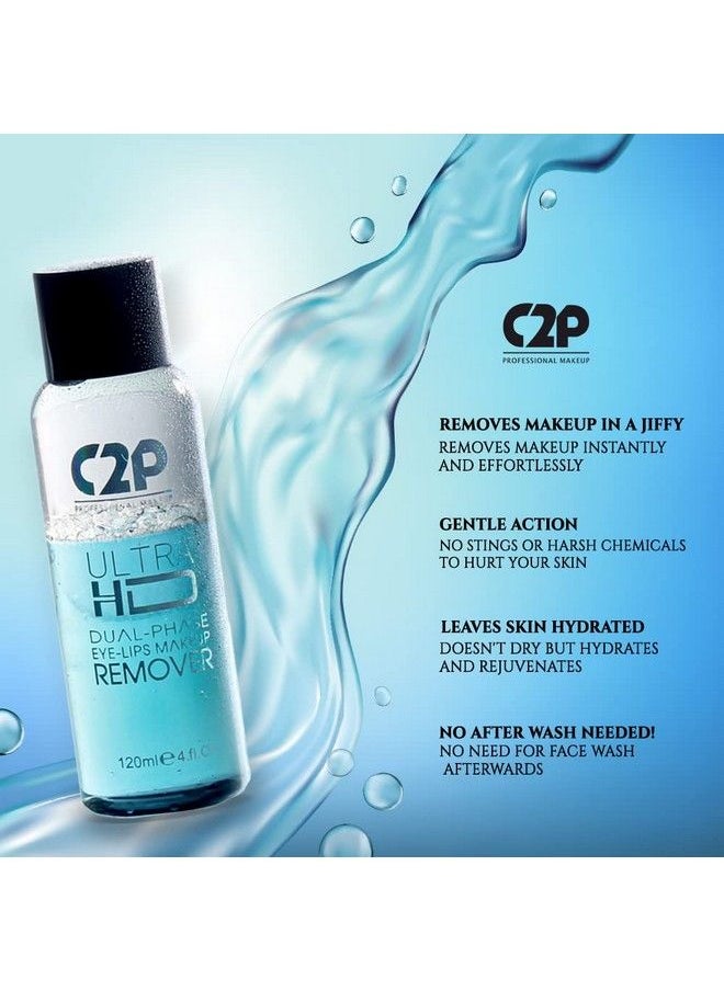C2P PROFESSIONAL MAKEUP - C2P Professional Make Up Ultra Hd Dual Phase Eye & Lip Makeup Remover 120 Ml - Image 1