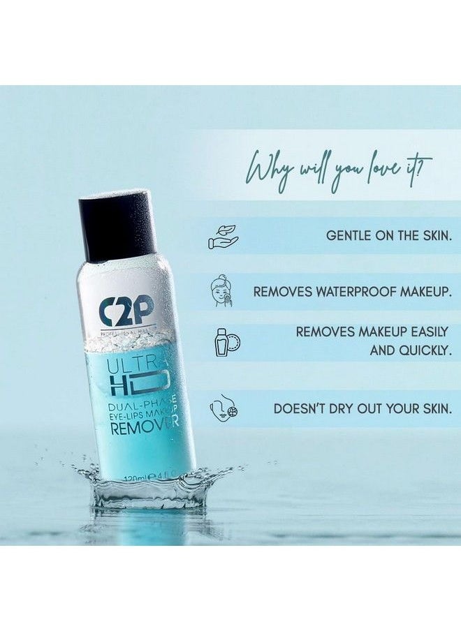 C2P PROFESSIONAL MAKEUP - C2P Professional Make Up Ultra Hd Dual Phase Eye & Lip Makeup Remover 120 Ml - Image 1