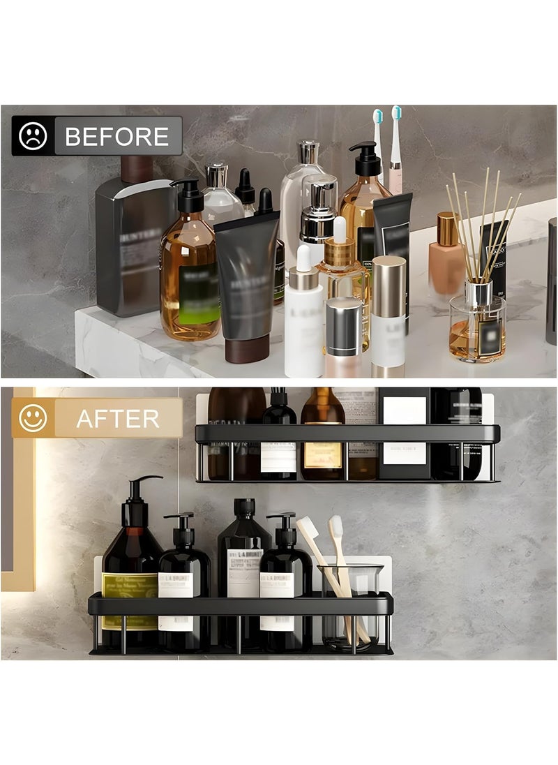 KBDev KBDev Bathroom Corner Bathroom Aluminum Corner Rack Corner Storage Washroom Organizer Shower Caddy Organizer for Kitchen Space Aluminum Metal Frame  - Image 3