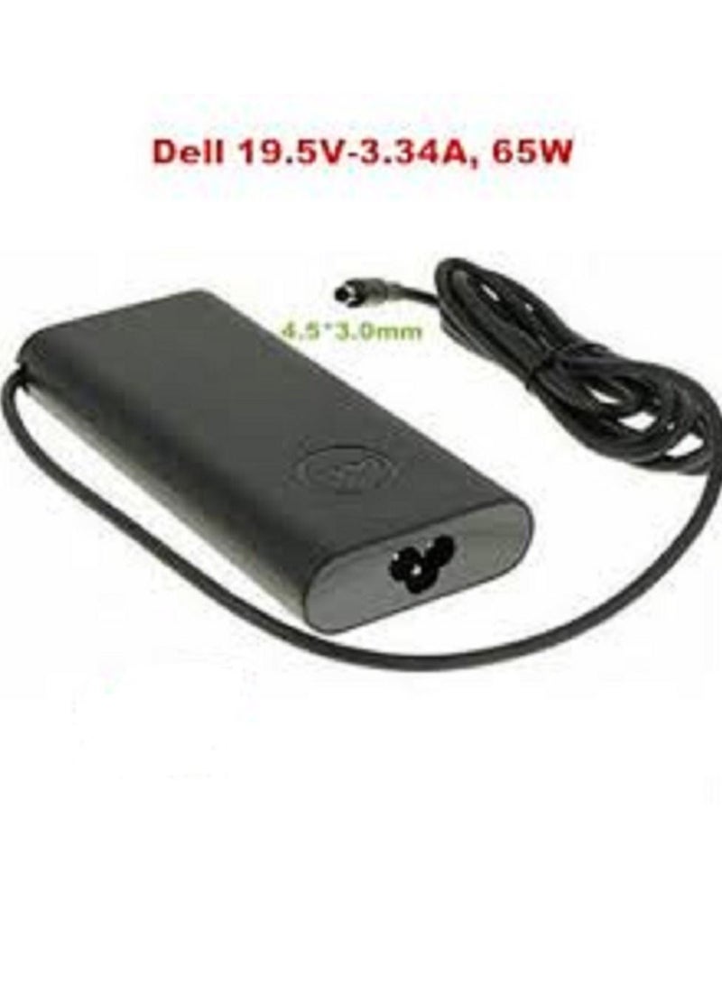 شاحن لاب توب ديل 19.5v 3.34A 4.5m*3m new OVAL