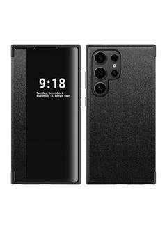 Smartphone Flip Cases Compatible with Samsung Galaxy S25 Ultra Case Translucent View Window,Magnetic Slim Flip Case Drop Protection Shockproof Protective Cover Compatible with Samsung Galaxy S25 Ultra