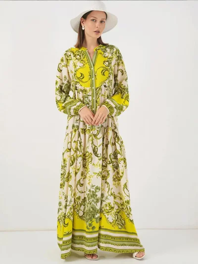 BIG DART BDART Patterned V-Neck Maxi Dress