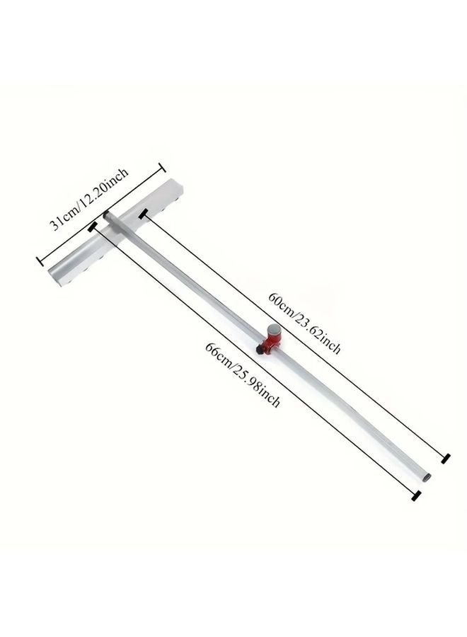 60cm Professional Tile Push Knife Heavy Duty Metal Glass Cutter Adjustable Blade - Image 1