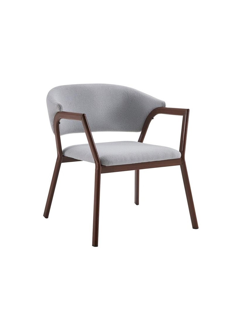 Generic - Modern Fabric Lounge Armchair with Wooden Frame – Ergonomic & Comfortable Seating – Available in Black, Coffee, Gray, Beige & Brown - Image 1