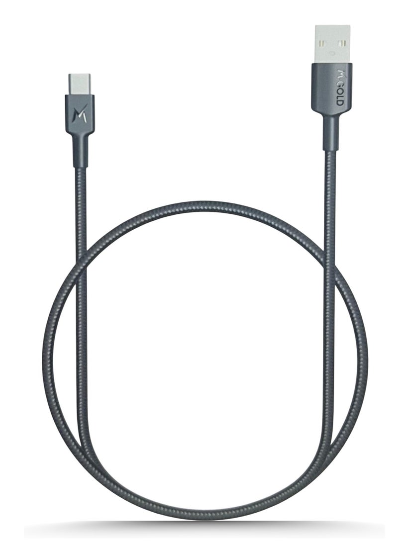 M-Gold - Original USB C to USB C cable, 1.2 meters long, compatible with iPhone 16 Promax/16 Pro/16 Plus/16/15/S24 Ultra/S23 Ultra/S22 Ultra/and computers/and iPads ( It also supports charging for Sony Handy 5) - Image 1