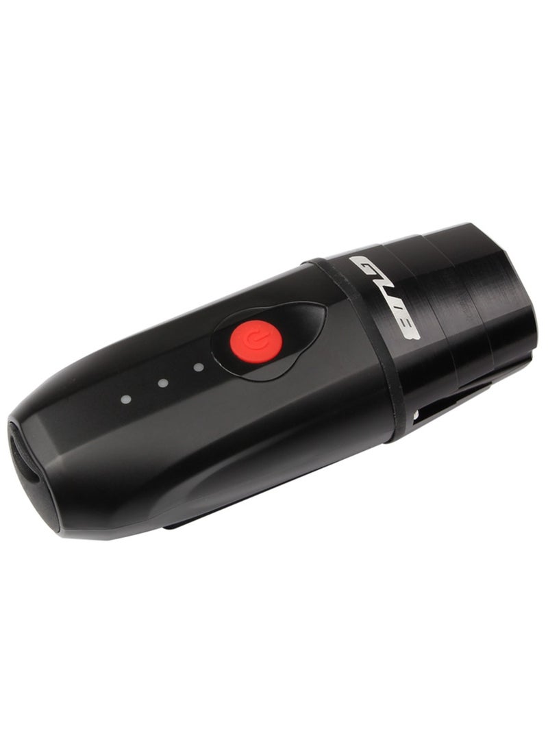 GUB - GUB 019 bicycle headlight  Functions: bicycle headlights, bicycle auxiliary lighting  Light beads: LED high-brightness light beads  Battery: 2000mAh  Mode: Three-stage white light, constant brightness/burst  Net Weight: about 154 g, G.W:about 224g  Features: High-brightness beads, up to 500 lumens, 85 degrees floodlight, ordinary waterproof, support USB direct charging, large power and long endurance - Image 1